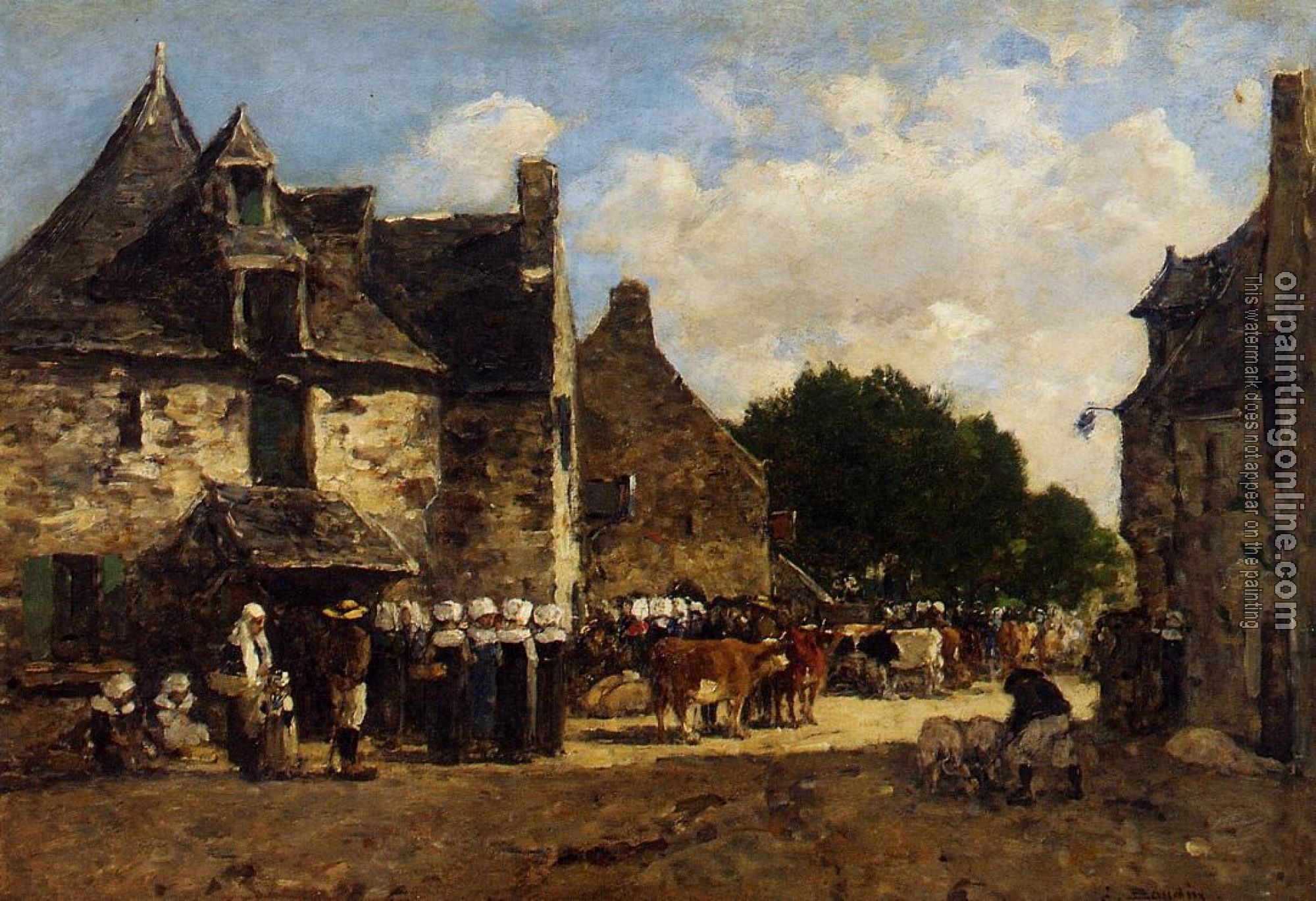 Boudin, Eugene - Jour de fiore, Le Faou